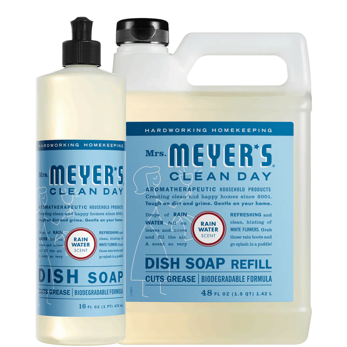 Rain Water Dish Soap & Refill Set